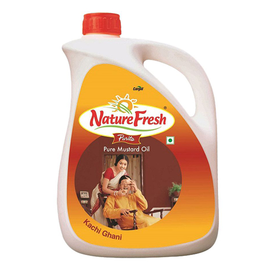 Nature Fresh Purita Premium Kachi Ghani Pure Mustard Oil Can